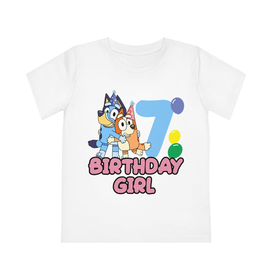 Bluey 7th Birthday Girl T-Shirt