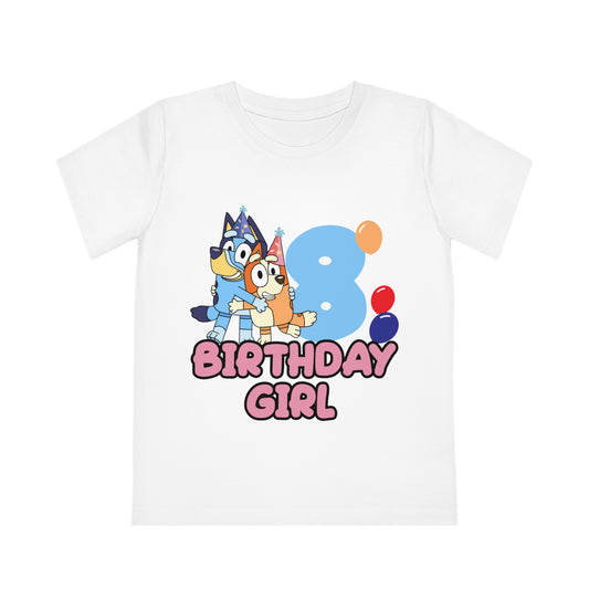 Bluey 8th Birthday Girls T-Shirt