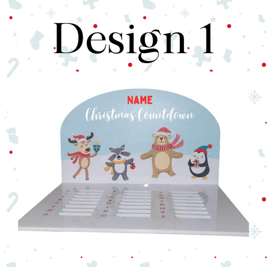 Christmas Acrylic Advent Calendar Chocolate Board