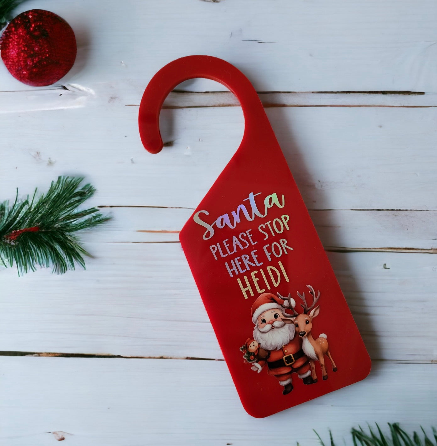 Filled Personalised Christmas Eve Box Santa Reusable Eco Friendly Gift