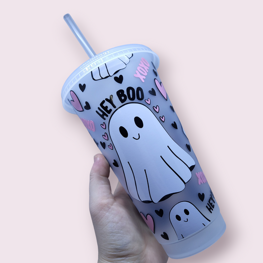 'Hey Boo' 24oz Cold Cup
