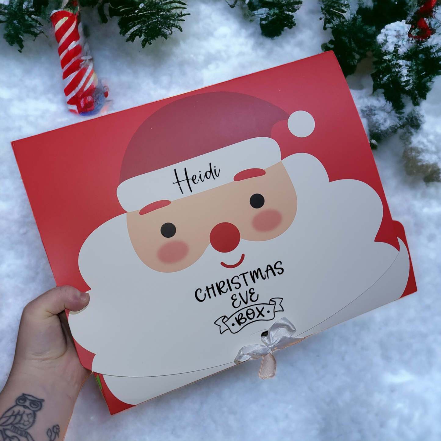 Personalised Christmas Eve Box Santa Reusable Eco Friendly Gift