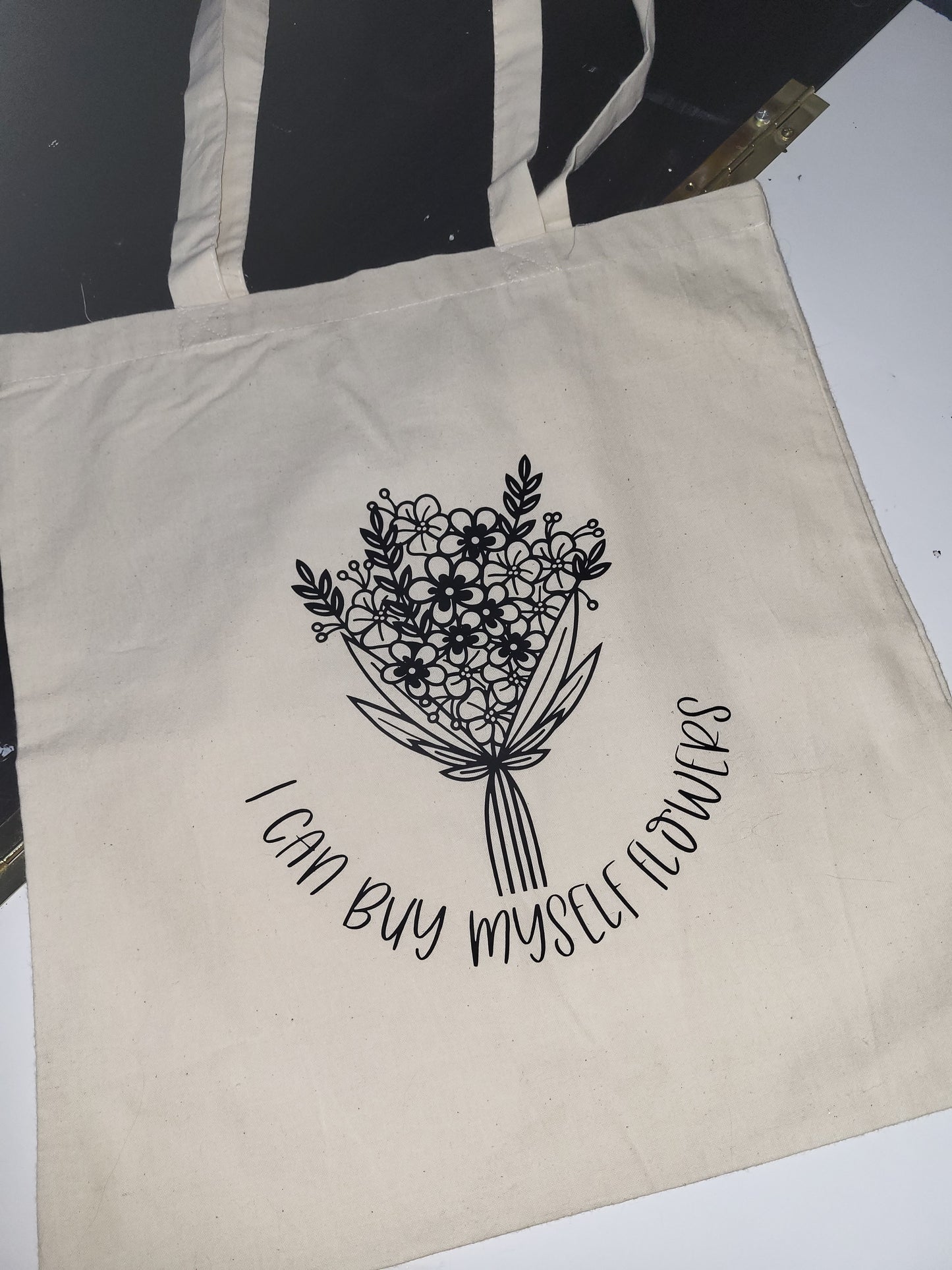 'I Can Buy Myself Flowers' Tote Bag