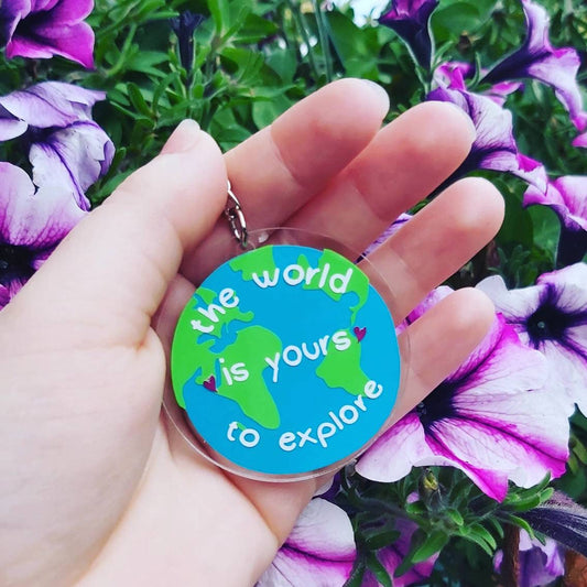 The world is yours to explore Keyring