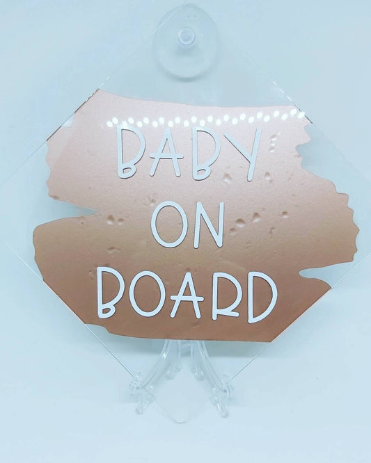 Acrylic Baby on board Car Signs