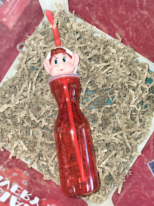 Elf on the shelf drinking bottle