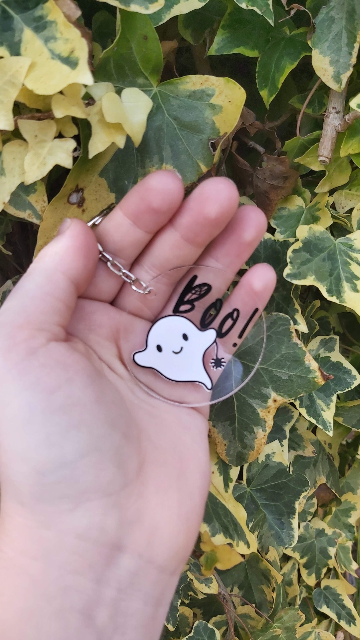 Boo Ghost Keyring